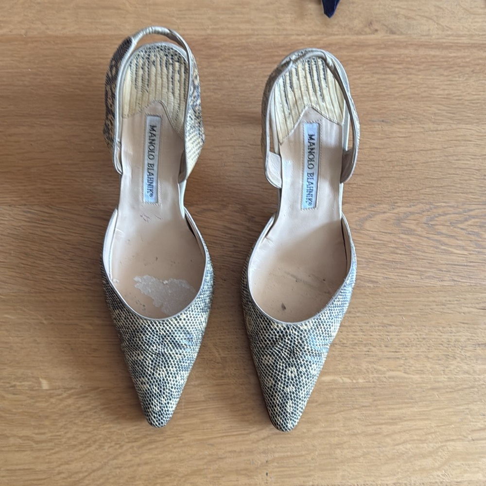 Manolo Blahnik Slingbacks - Picture 2 of 8